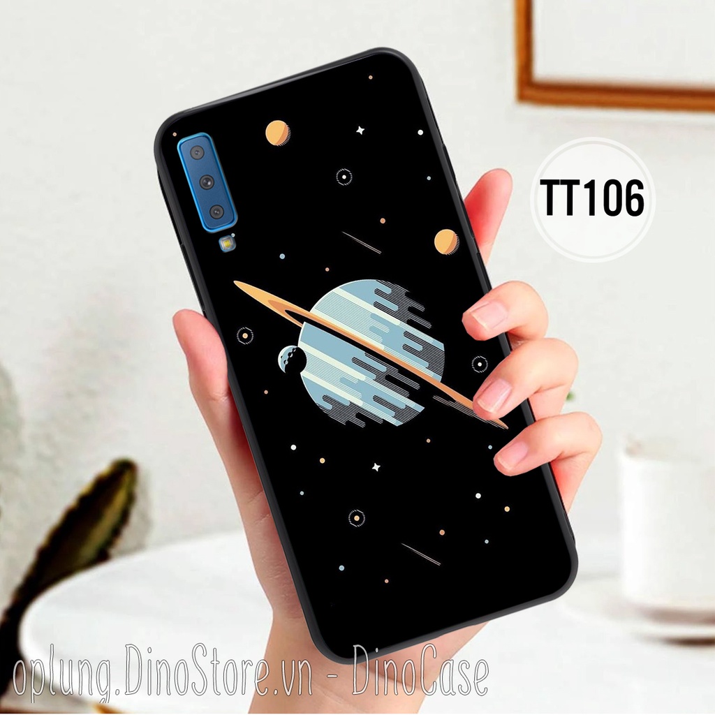 Ốp Samsung A7 2018 / A9 2018 / A50 / A70 - Ốp lưng nhựa bảo vệ camera chống bám bẩn hình vũ trụ ngân hà hành tinh.
