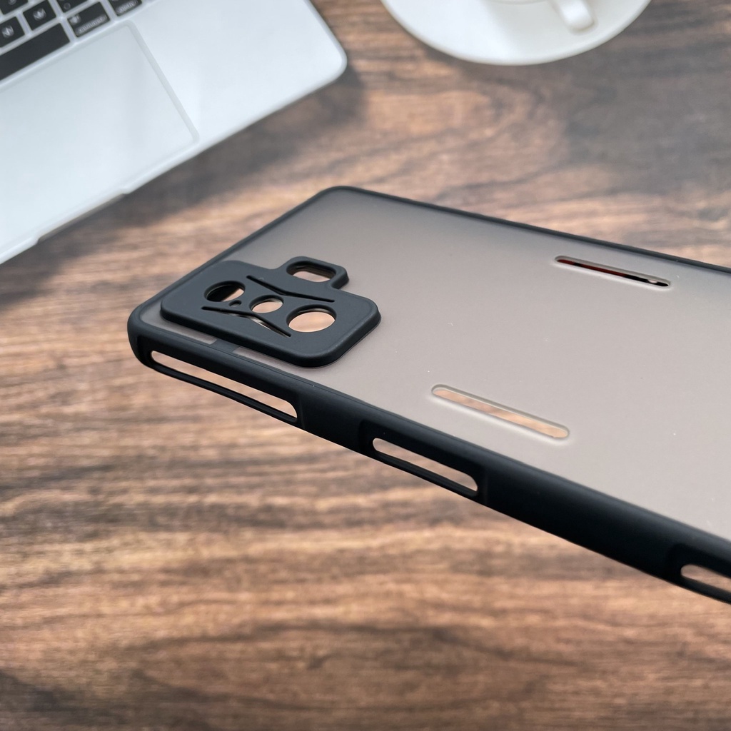 Ốp lưng cứng nhám mờ viền silicon bảo vệ camera cho Xiaomi Redmi K50/ Redmi K50 Gaming