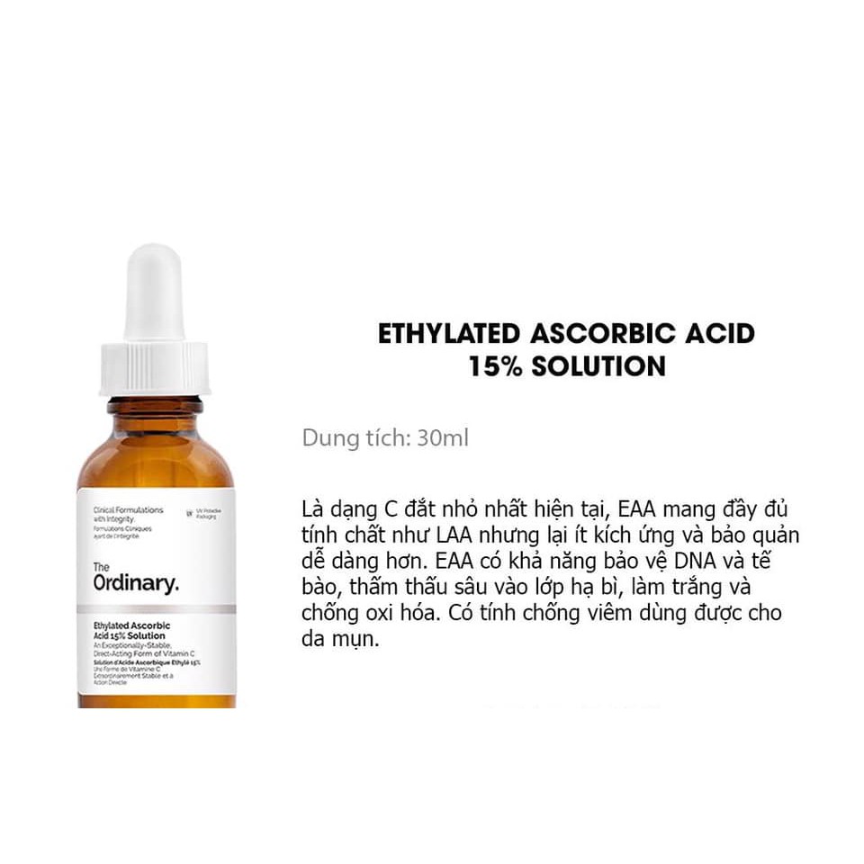 Siêu phẩm vitamin C Ethylated Ascorbic Acid 3OEthyl Ascobic Acid