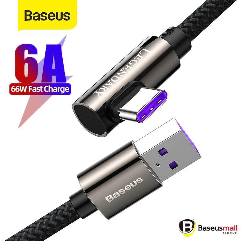 Baseus Cáp sạc nhanh 66W Type C Legend Series Elbow Fast Charging Data Cable
