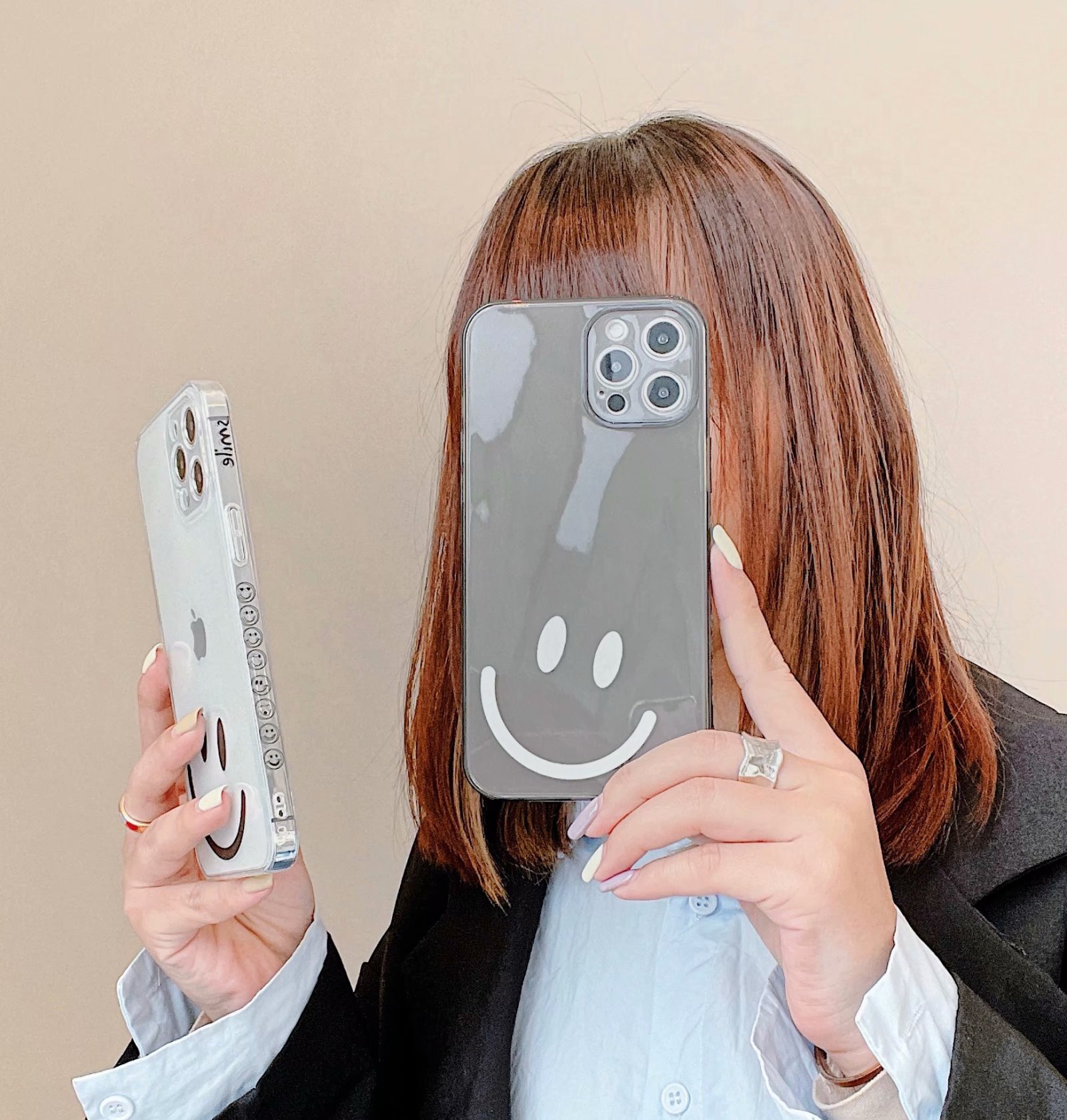 Ốp Lưng Tpu Trong Suốt Chống Sốc Hình Mặt Cười Đáng Yêu Cho Iphone 12pro Max 12mini 11pro Max Xs Max Xr Se 2020 7 8 Plus | BigBuy360 - bigbuy360.vn