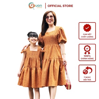 Đầm suông nữ Vân Khánh vải thổ cẩm - Guon