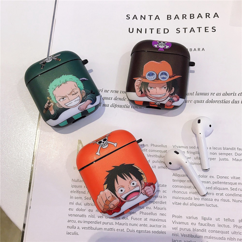 Vỏ Bảo Vệ Hộp Sạc Tai Nghe AirPods Pro2 AirPods Pro Airpods3 gen3 AirPods2 Họa Tiết Hoạt Hình One Piece Luffy & Zoro