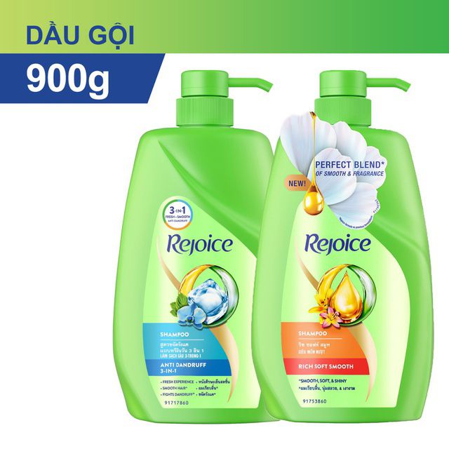 Dầu gội rejoice 900ml siêu mượt