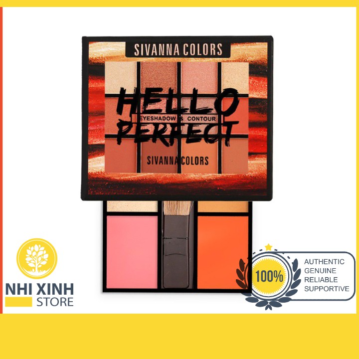 Bảng Mắt Má Hồng,Tạo Khối Sivanna Hello Perfect