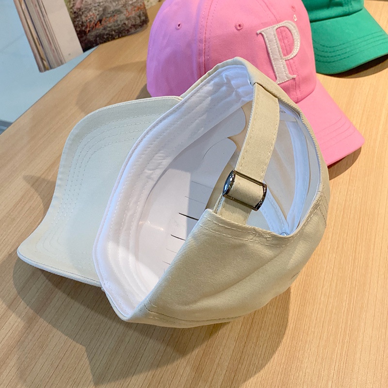 Mũ lưỡi trai thêu chữ P thời trang Hàn Quốc