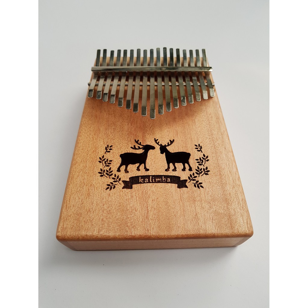 (RẺ BẤT NGỜ) Đàn Kalimba 17 phím Hươu gỗ Mahogany Full phụ kiện