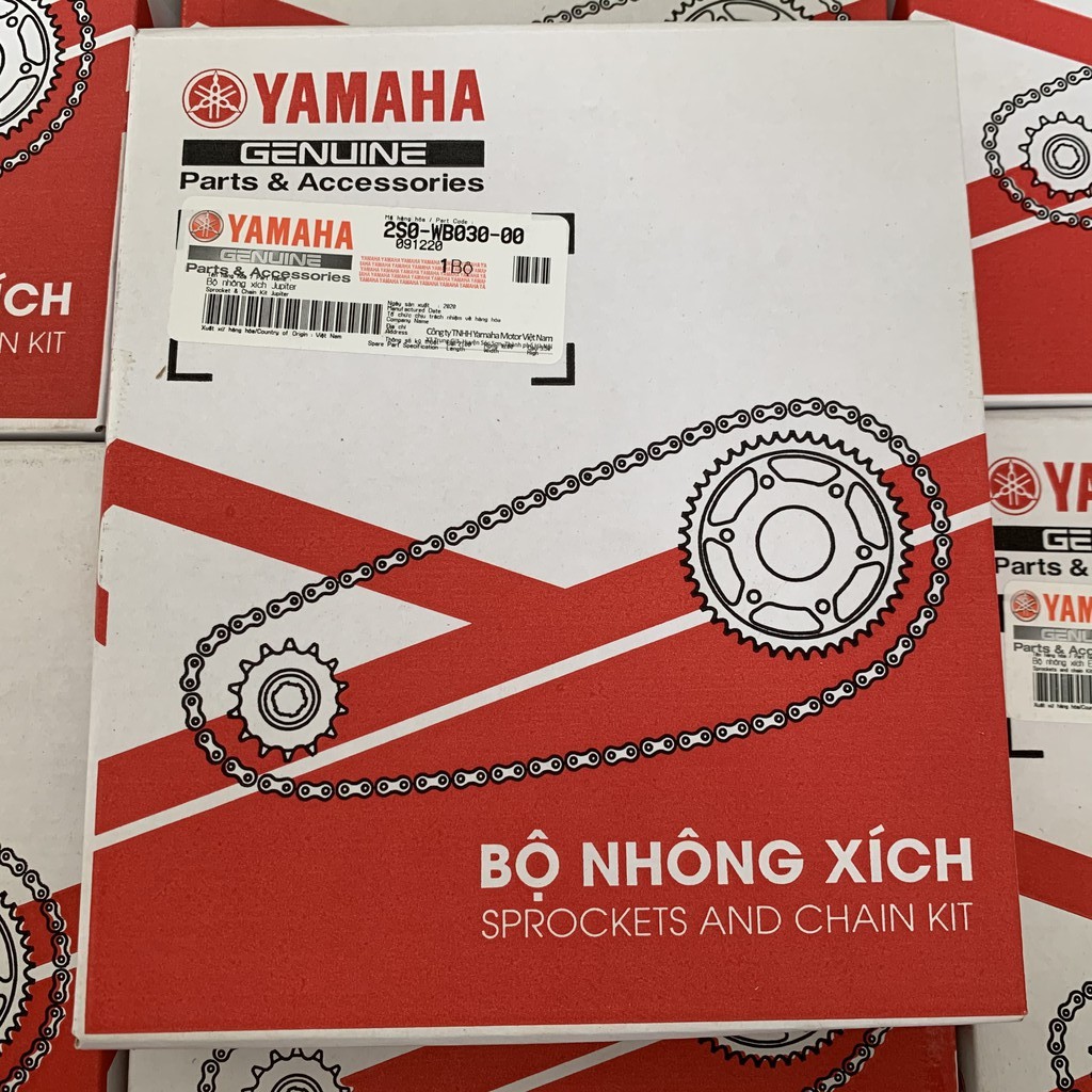 Bộ nhông xích, nhông sên đĩa cho xe số Taurus chính hãng YAMAHA