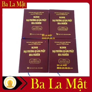 Sách - kinh đại phương quảng phật hoa nghiêm trọn bộ bìa da 4 quyển - ba la mật shop