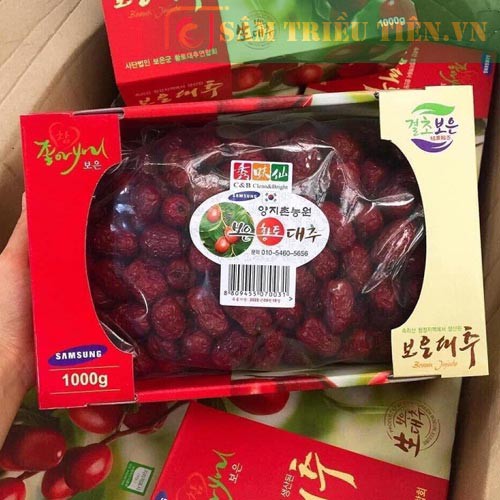 Táo Đỏ Hàn Quốc sấy khô trọng lượng 1kg