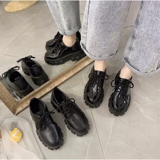 [ Hàng San ] Giày Oxford ĐẾ CAO SẴN 2 LOẠI BÓNG,LÌ bản dây tròn