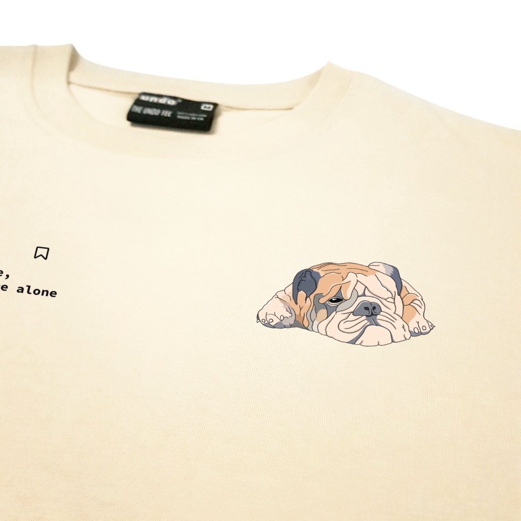 Áo Thun Unisex Undo Gossip Alone Màu Kem Vàng 100% Standard Cotton - Local Brand Chính Hãng