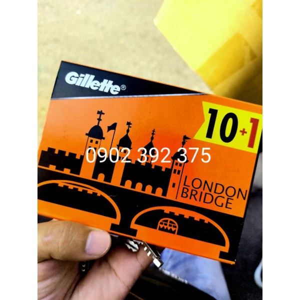 Vỉ 100 cái Lưỡi dao lam Gillette London Bridge/ Vỉ 110 lưỡi dao lam Gillette London Bridge