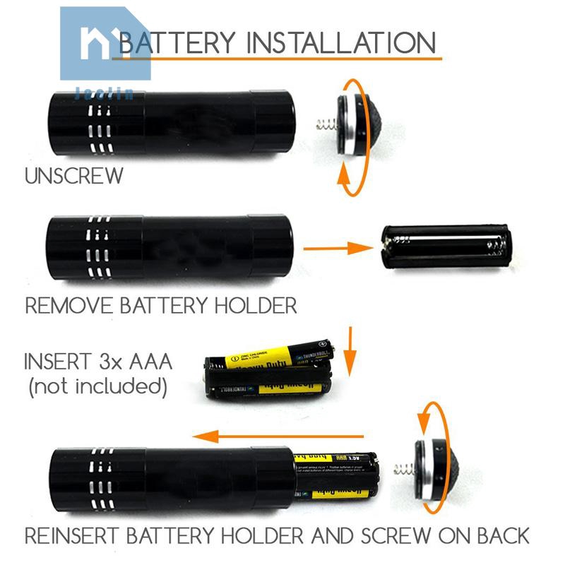 Đèn Pin Tia Cực Tím 9 Bóng Led