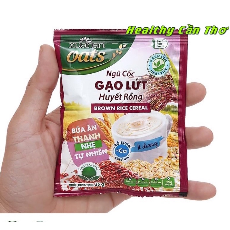 Ngũ cốc Gạo lứt Huyết Rồng Xuân An Gói 400gr- Tặng Kèm KM Ngẫu Nhiên