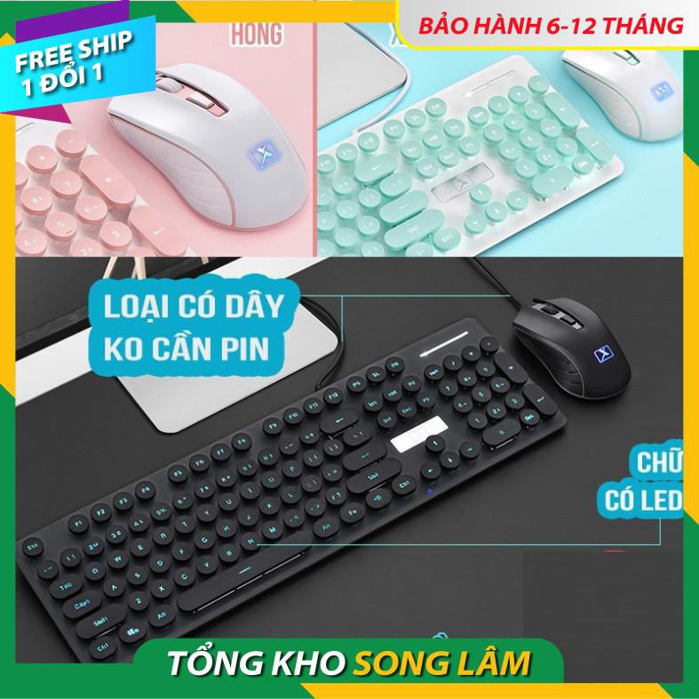 [Hàng Loại 1] Bộ Bàn Phím Và Chuột Siêu Xinh N518 Cao Cấp Có Đèn Led Sáng Chữ, Phím Bấm Siêu Chuẩn | BigBuy360 - bigbuy360.vn