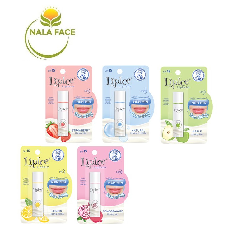 Son dưỡng môi LipIce Lipbalm 4.3g - 5 mùi