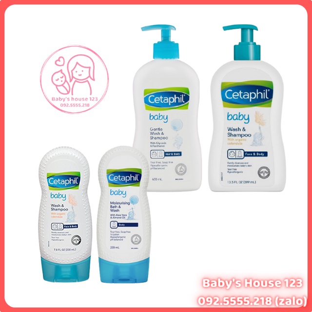 SỮA TẮM - GỘI CETAPHIL BABY 2in1