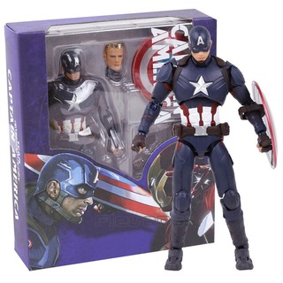 Mô hình nhân vật advenger shf captain america civil war