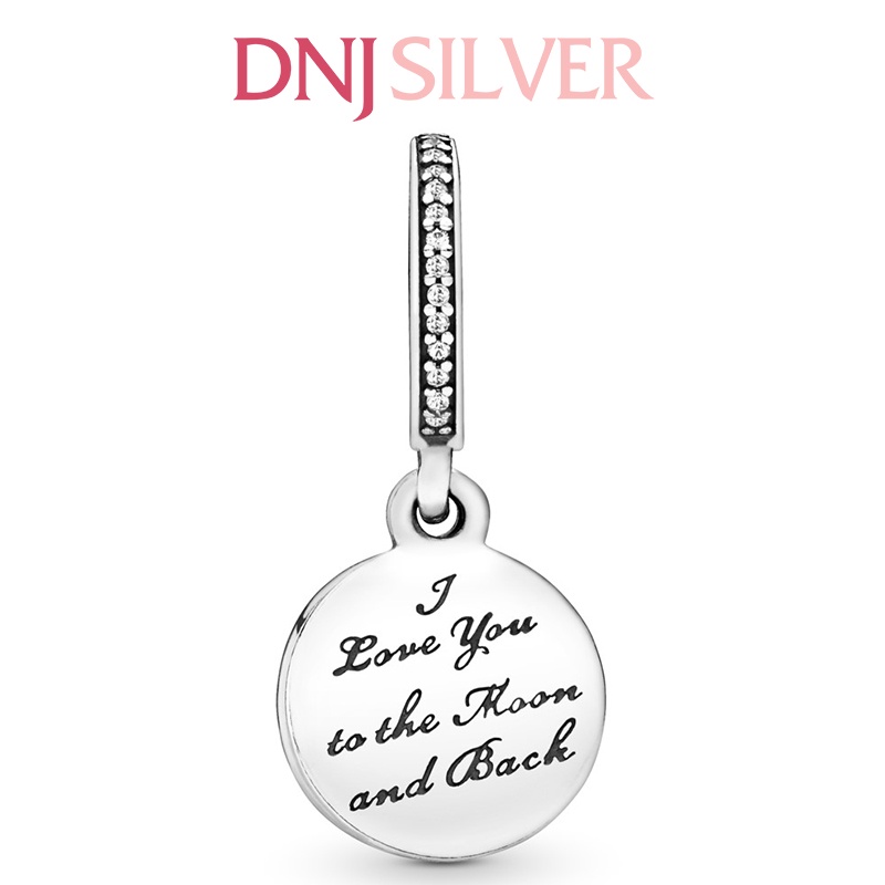 Charm bạc 925 cao cấp, hàng chuẩn bạc - Charm Moon &amp; Blue Sky thích hợp để mix vòng tay charm - DN284