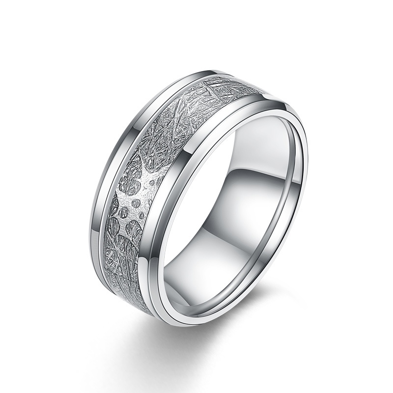 Nhẫn Thép Titan Phong Cách hip hop Thời Trang Chất Lượng Cao Cho Nam