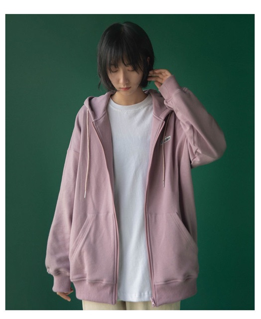 Áo nỉ khoá thêu chữ | BigBuy360 - bigbuy360.vn