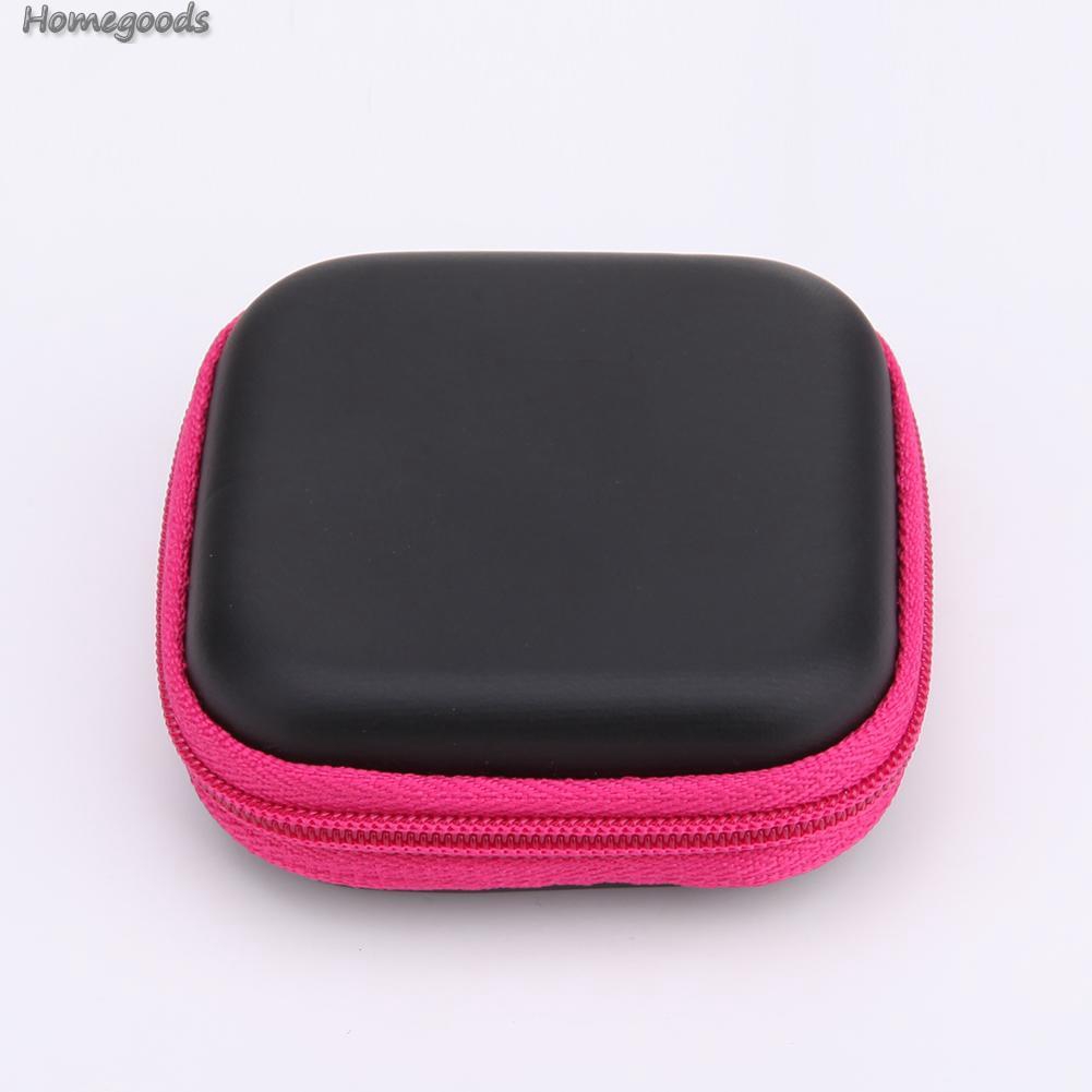 Good Shop❁New Mini Square EVA Case Headset Bluetooth Earphone Cable Storage Box