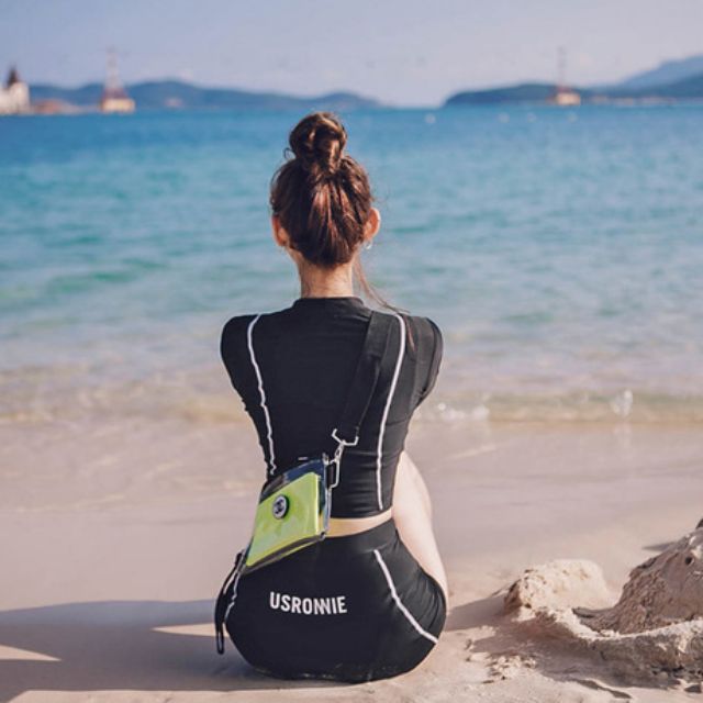 Bikini tay dài style HQ viền trắng ( kèm hình thật)