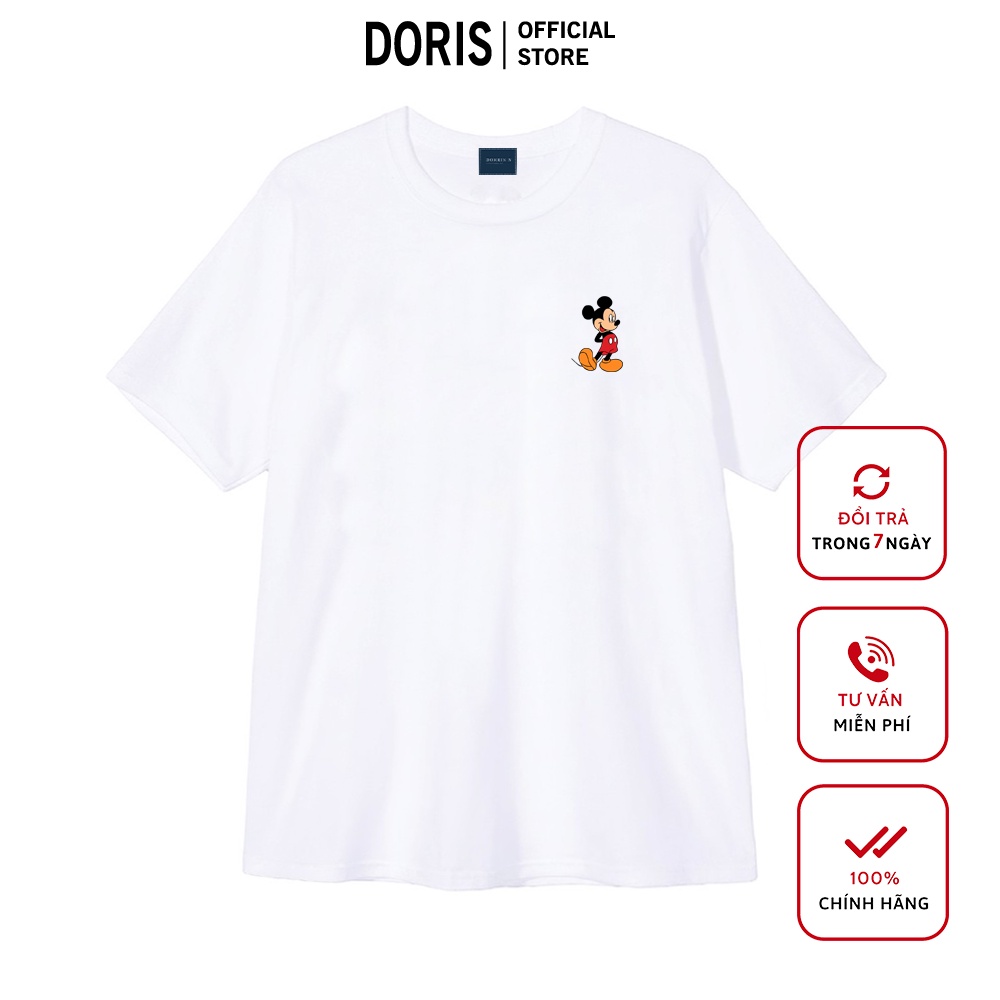 [Mã DORRT8250 giảm 250k] Áo thun nữ in hình MICKEY chất liệu cotton 100% form rộng đủ màu phong cách tối giản MKCT2