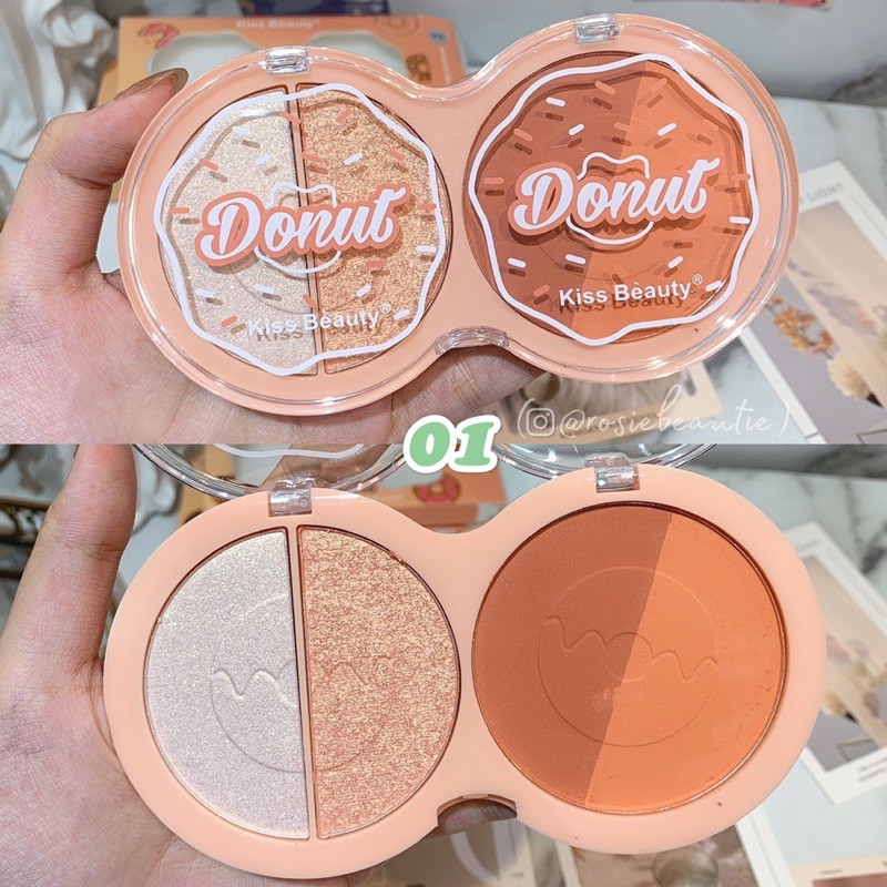 Bảng má KISS BEAUTY Donut 4 ô | BigBuy360 - bigbuy360.vn
