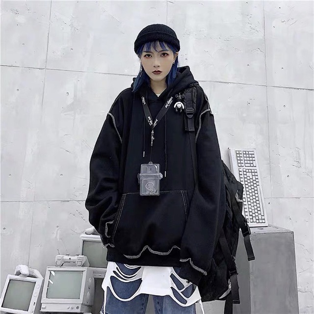 Áo hoodie viền chỉ nổi | BigBuy360 - bigbuy360.vn