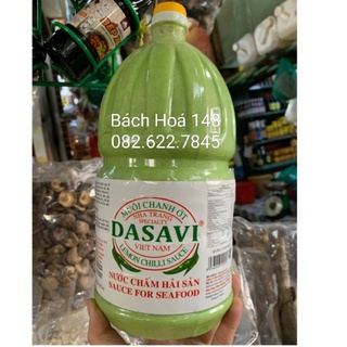 Muối ớt xanh dasavi bình 2.6kg chấm hải sản