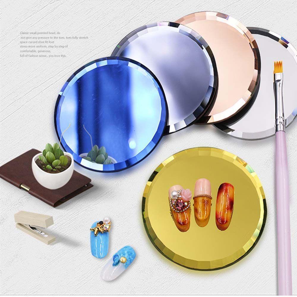 OCEANMAP Khay Tròn Nhiều Màu Sắc Dùng Để Trưng Bày Móng Tay Giả Tiện Lợi