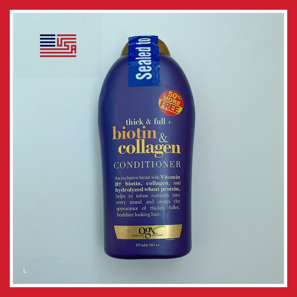 (CHÍNH HÃNG)Dầu Gội Hoặc Xả Chống Rụng Tóc Biotin Collagen 577ml | BigBuy360 - bigbuy360.vn