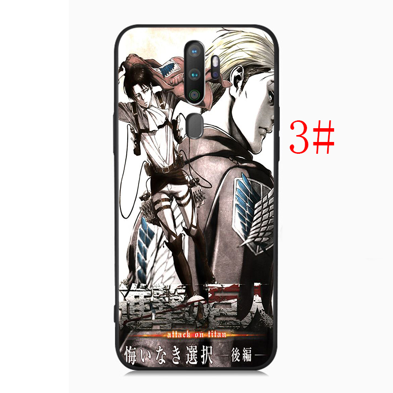 Ốp Lưng Silicone Mềm In Hình Attack On Titan Cho Realme 5 5i 5s 6 6i 7 7i Pro 4g