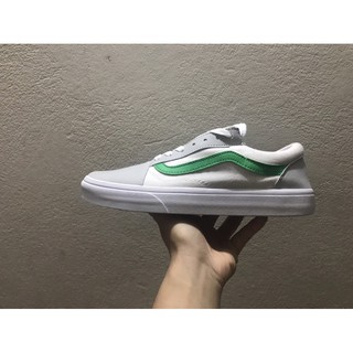 Giày vans nam nữ trắng sọc xanh