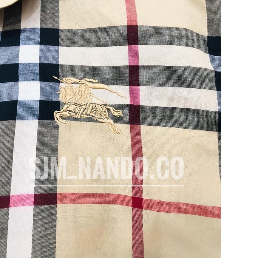 Áo Sơ Mi Burberry Chất Liệu Cotton Cao Cấp Cho Nam Size S / M L Xl Xxl 3xl