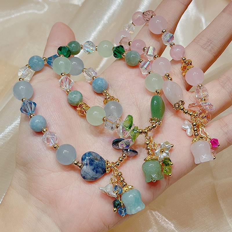 Vòng Đeo Tay Đính Đá Pha Lê Phong Cách Bohemian Dành Cho Nữ
