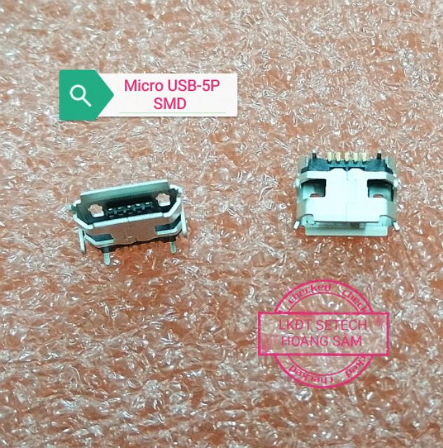 Cổng Micro USB 5P SMD chân dán mạ vàng 1 chiếc