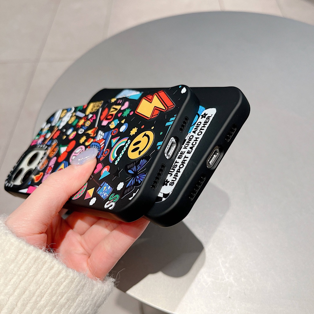 Ốp Điện Thoại In Họa Tiết Độc Đáo Thời Trang Cho iPhone13Pro iP12Pro XS iPhone11 12Promax 13Promax 11 12 13 7P