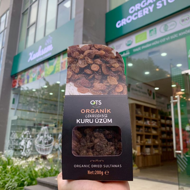 Nho Khô Sultanas Hữu Cơ 200gr OTS Organik - XanhSam Organic