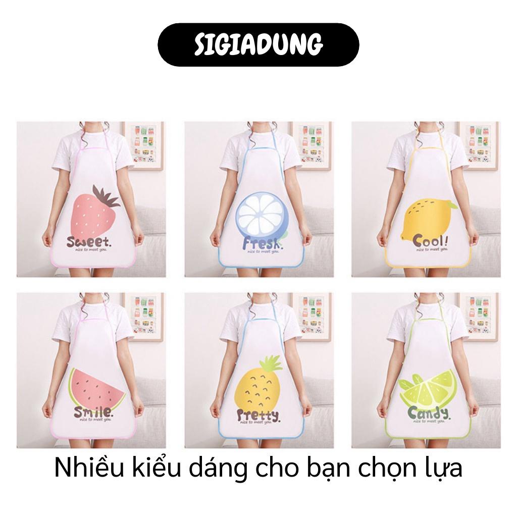 [SGD] Tạp Dề Nấu Ăn - Tạp Dề Hình Trái Cây, Chất Liệu Vải Chống Thấm Tốt, Đảm Bảo Vệ Sinh 7586