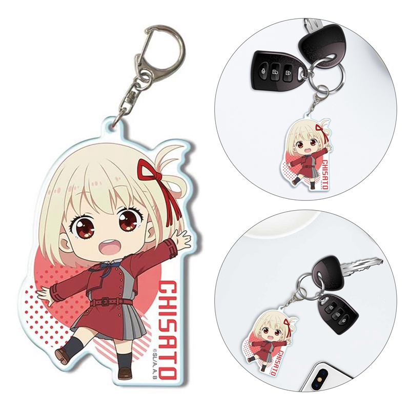 Ygt Móc Khóa Acrylic Hình Lycoris Recoil Nishikigi Chisato Takina Inoue Mizuki Nakahara Hoạt Hình Anime