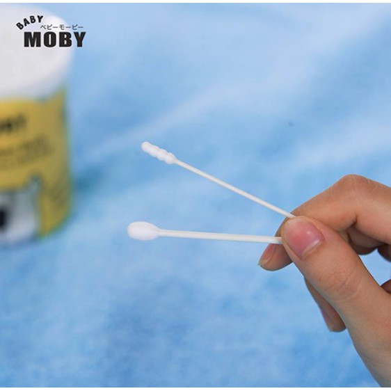Bông tăm trẻ em Moby Baby cỡ nhỏ (150 chiếc/hộp)