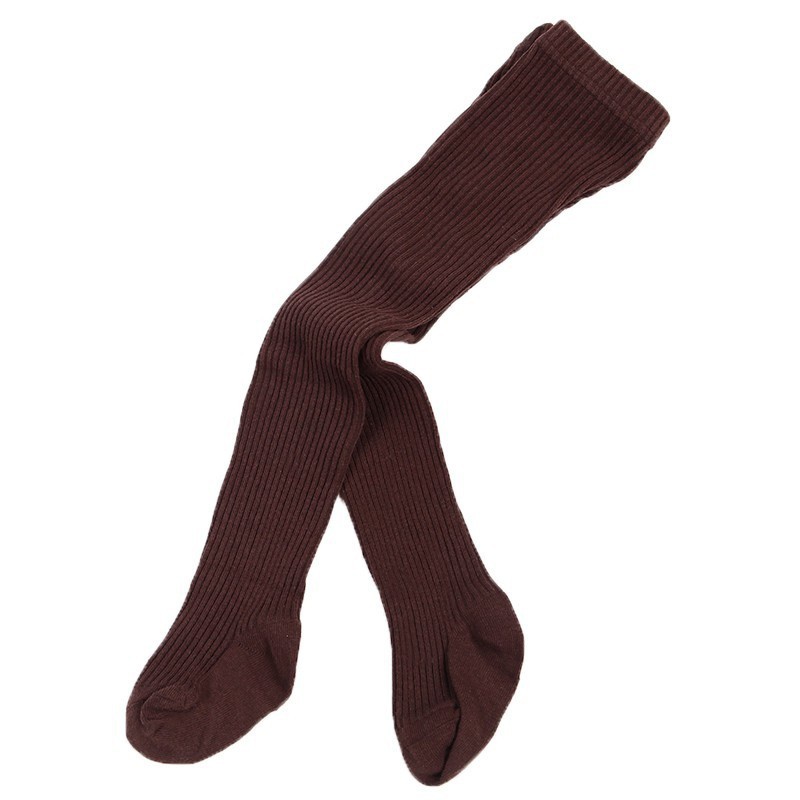 Quần tất cotton giữ ấm màu trơn thời trang cho bé