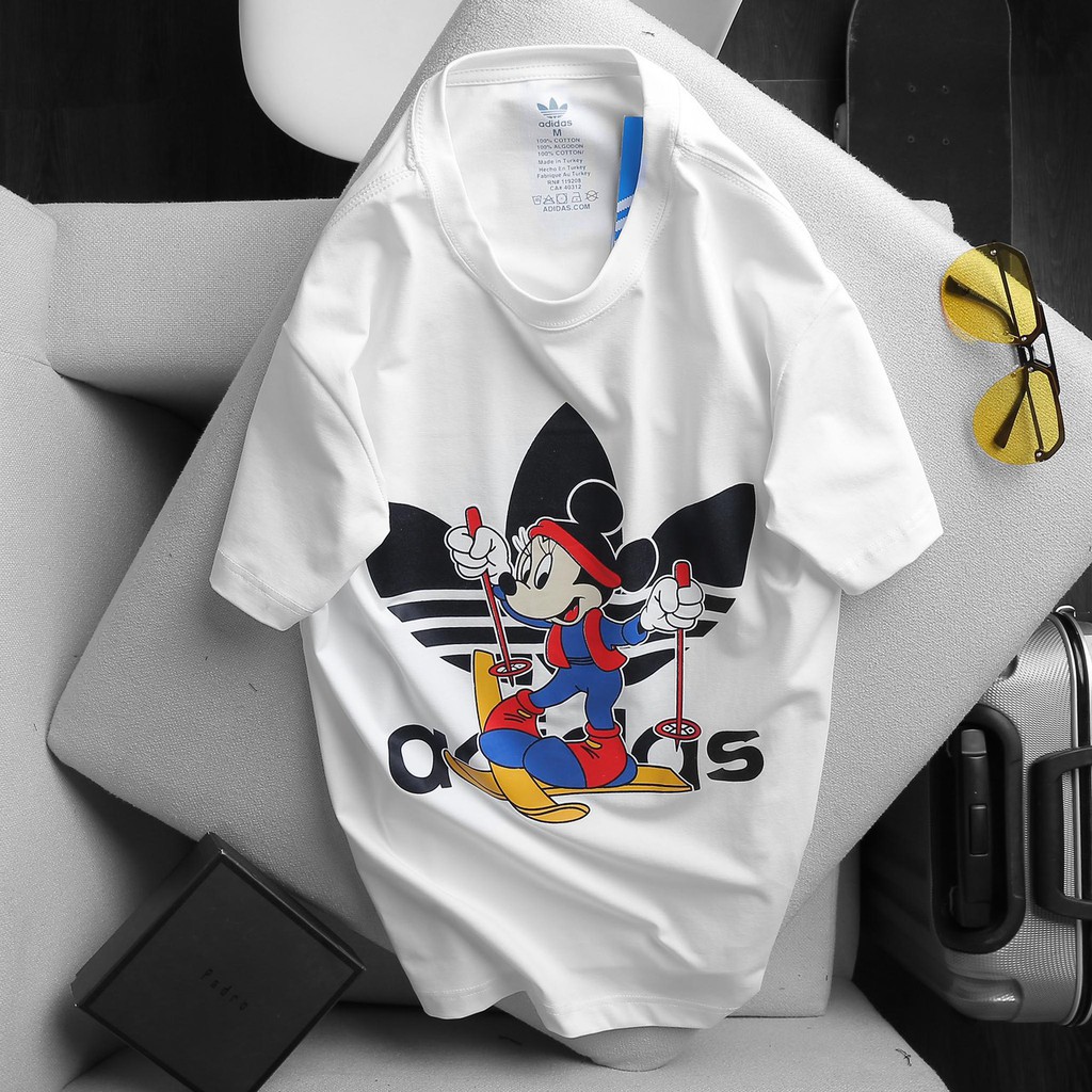 Áo Thun Unisex | Áo Phông Nam Nữ | Thun Cổ Tròn | Mickey | [VNXK]