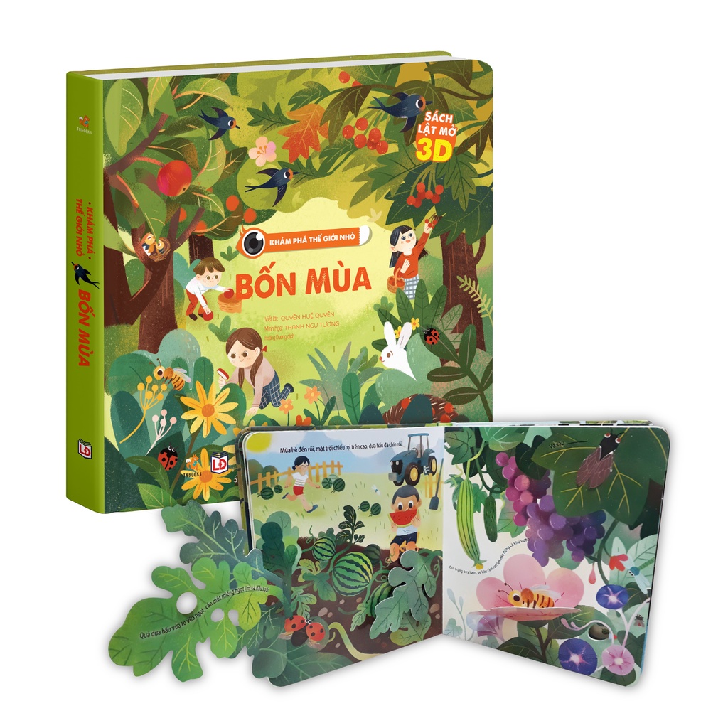 Sách - Khám Phá Thế Giới Nhỏ - Bốn Mùa - Sách Tương Tác Cho Bé