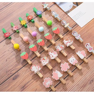 SET 10 KẸP GỖ MINI XINH XẮN - BỘ 10 KẸP GỖ TREO ẢNH PHONG CẢNH HÀN QUỐC