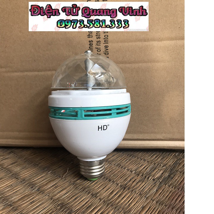 Đèn led quả cầu xoay pha lê giá rẻ