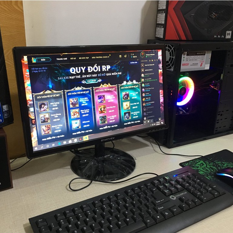 Bộ Máy Tính Chơi Game Mới 99 % cấu hình e3 1220v2 ram 8gb ssd 120gb card 730 2gb đầy đủ phím chuột